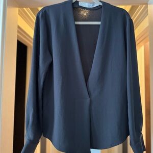 IRO Charcoal Wrap Blouse